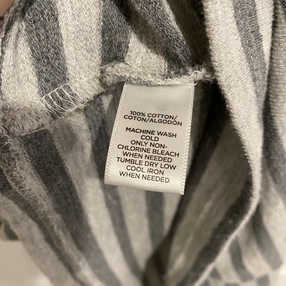 (Sold)Lou & Grey @ LOFT Cotton SS Striped Sweater Dress, Women's Lg - Picture 8 of 10